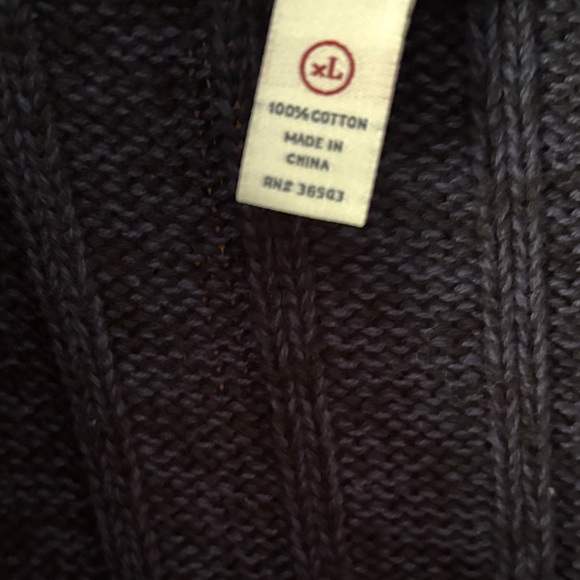 GH Bass Heritage Black Cable-Knit Shawl Collar Cardigan - Picture 5 of 16